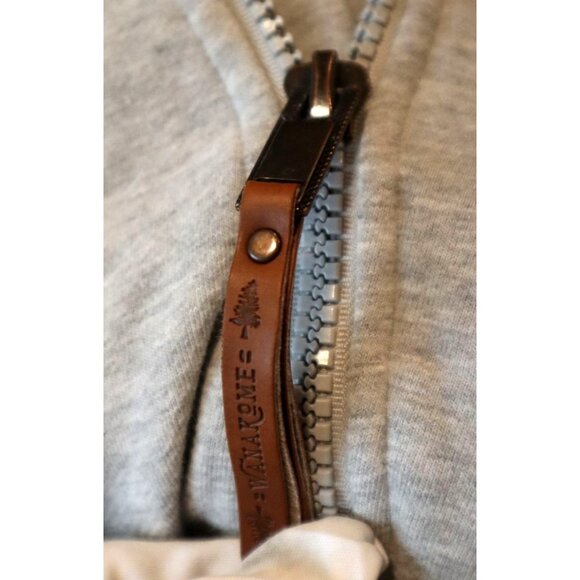 Wanakome Hoodie XL Gray Cowl Neck Zip Outdoor Casual Cozy Aesthetic - Picture 4 of 9